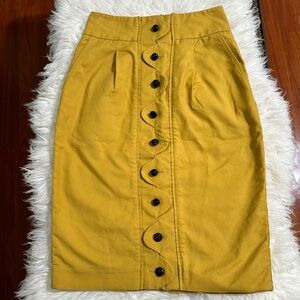 Maeve Mustard Skirt Size 0